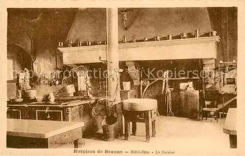 AK / Ansichtskarte Beaune_Cote_d_Or_Burgund Hospices de Beaune Cuisine de l Hotel Dieu Beaune_Cote_d_Or_Burgund