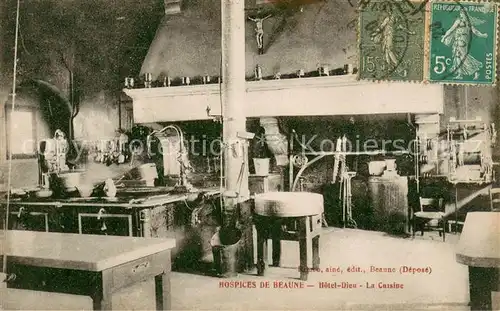 AK / Ansichtskarte Beaune_Cote_d_Or_Burgund Hospice de Beaune Cuisine de l Hotel Dieu Beaune_Cote_d_Or_Burgund