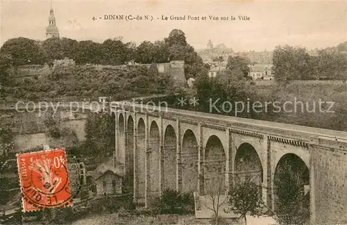AK / Ansichtskarte Dinan Grand pont et vue sur la ville Dinan
