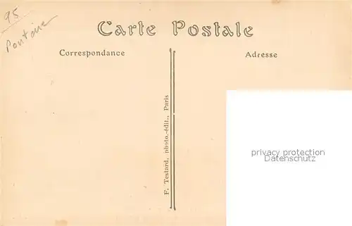 AK / Ansichtskarte Pontoise_Val d_Oise Le Cure de Pontoise Peinture Kuenstlerkarte 