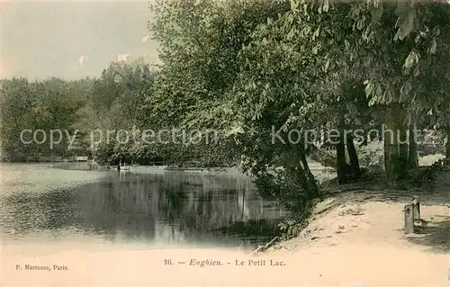 AK / Ansichtskarte Enghien les Bains Bords du petit lac Enghien les Bains