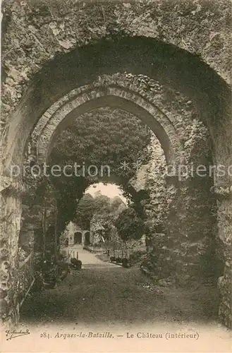 AK / Ansichtskarte Arques la Bataille Chateau interieur Schloss Arques la Bataille