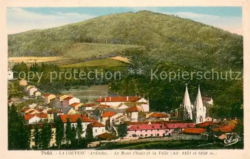 AK / Ansichtskarte La_Louvesc Mont Chaix et la ville La_Louvesc