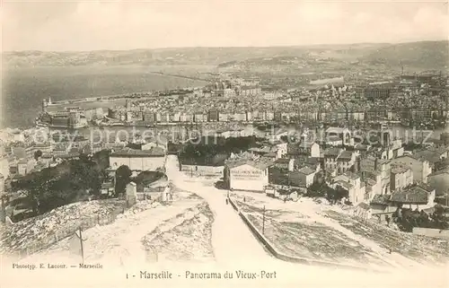 AK / Ansichtskarte Marseille_Bouches du Rhone Panorama du vieux port Marseille