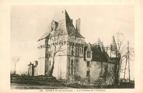 AK / Ansichtskarte Niort et ses environs Chateau de Cherveux Niort