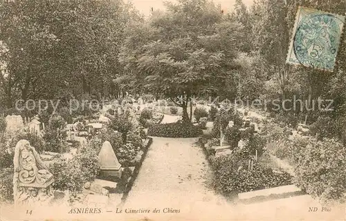 AK / Ansichtskarte Asnieres sur Oise Cimetiere des chiens Asnieres sur Oise