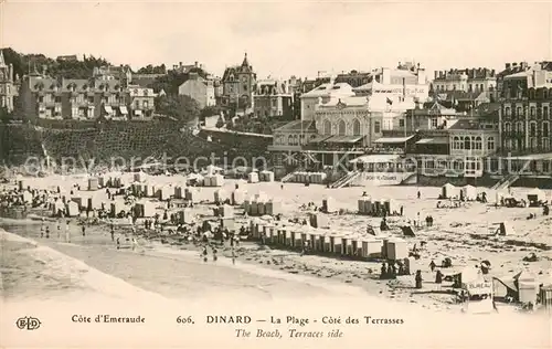 AK / Ansichtskarte Dinard_Ille_et_Vilaine_Bretagne La plage Dinard_Ille