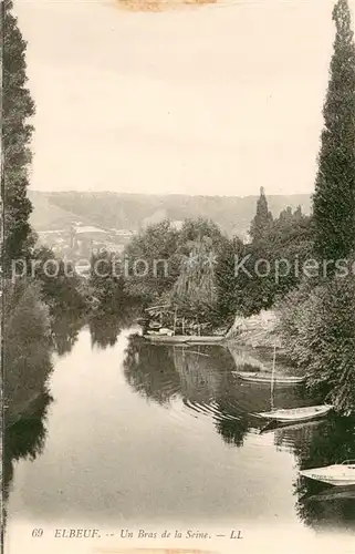 AK / Ansichtskarte Elbeuf Un bras de la Seine Elbeuf