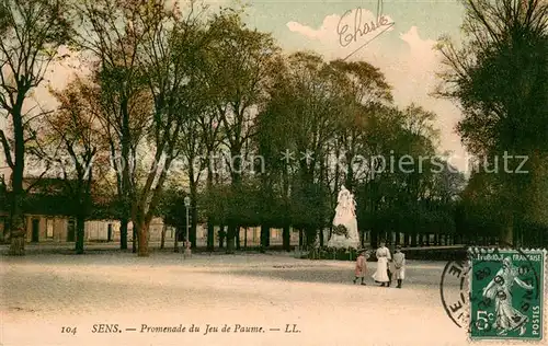 AK / Ansichtskarte Sens_Yonne Promenade du jeu de Paume Sens_Yonne