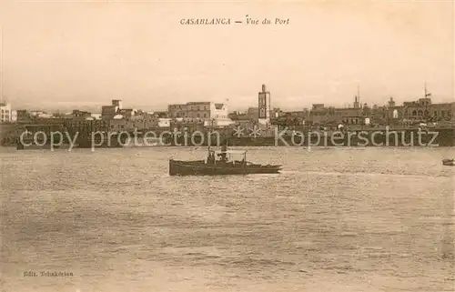 AK / Ansichtskarte Casablanca Vue du Port Casablanca