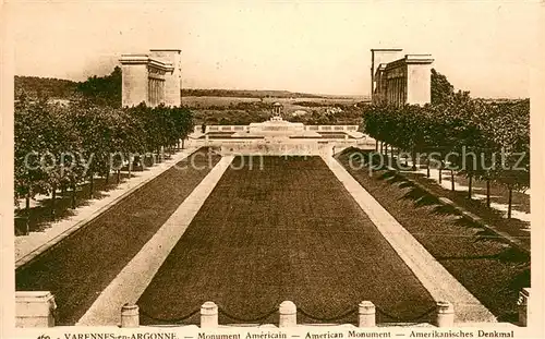 AK / Ansichtskarte Varennes en Argonne Monument Americain  Varennes en Argonne