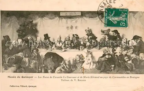 AK / Ansichtskarte Quimper Muse Les Noces Corentin Le Guerveur et de Marie Kerinvel au pays de Cornouailles en Bretagne Quimper