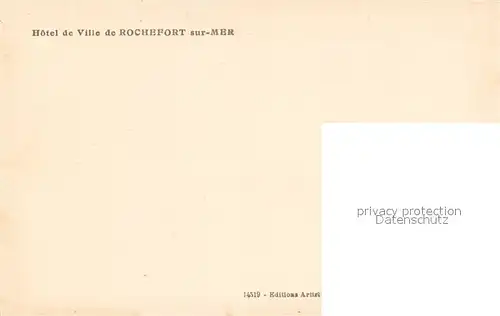 AK / Ansichtskarte Rochefort_sur_Mer Hotel de Ville Rochefort_sur_Mer