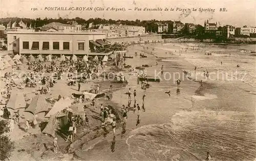 AK / Ansichtskarte Pontaillac Vue densemble de la Plage Le Sporting Pontaillac