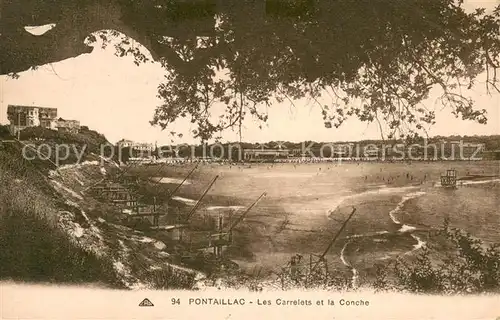 AK / Ansichtskarte Pontaillac Les Carrelets et la Conche Pontaillac