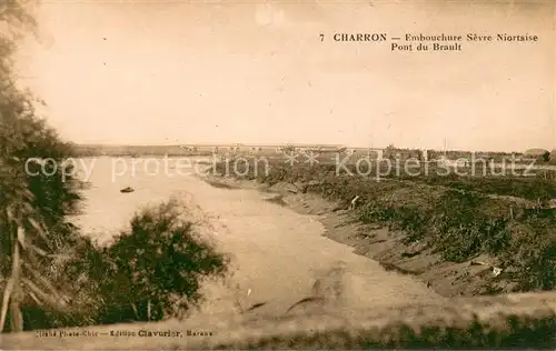 AK / Ansichtskarte Charron_Charente Maritime Embouchure Sevre Niortaise Pont du Brault Charron Charente Maritime