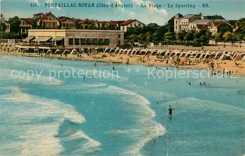 AK / Ansichtskarte Royan_Charente Maritime La Plage Le Sporting Royan Charente Maritime