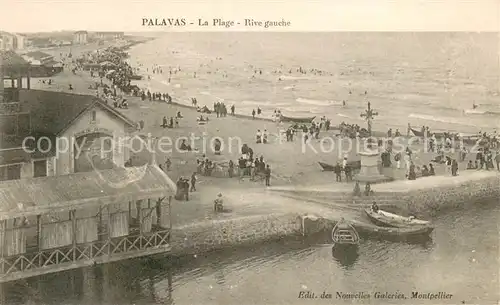 AK / Ansichtskarte Palavas les Flots_Herault La Plage Rive gauche Palavas les Flots_Herault