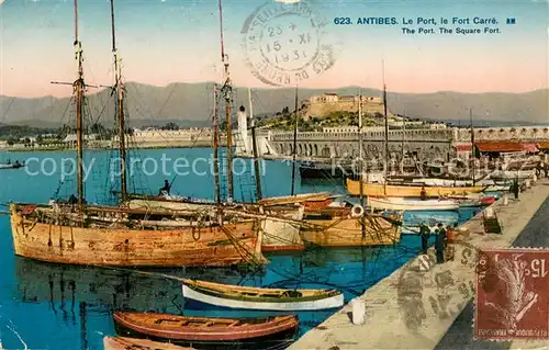 AK / Ansichtskarte Antibes_Alpes_Maritimes Le Port le Fort Carre Antibes_Alpes_Maritimes