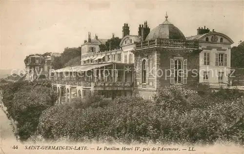 AK / Ansichtskarte Saint Germain en Laye Le Pavillon Henri IV pris de l Ascenseur Saint Germain en Laye