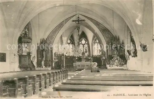 AK / Ansichtskarte Haroue Interieur de l Eglise Haroue