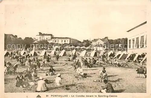 AK / Ansichtskarte Pontaillac Le Conche devant le Sporting Casino Pontaillac