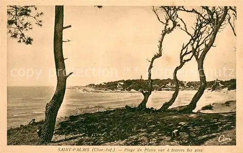 AK / Ansichtskarte Saint Palais sur Mer Plage du Platin vue a travers les pins Saint Palais sur Mer