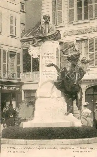 AK / Ansichtskarte La_Rochelle_Charente Maritime Statue dEugene Fromentin  La_Rochelle