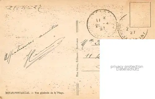 AK / Ansichtskarte Royan_Charente Maritime Vue generale de la Plage Royan Charente Maritime