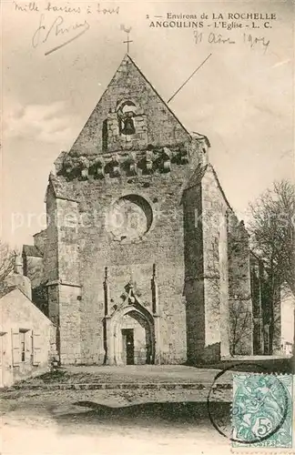 AK / Ansichtskarte La_Rochelle_Charente Maritime Angoulins l Eglise La_Rochelle