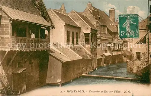 AK / Ansichtskarte Montargis_Loiret Tanneries et Rue sur l Eau Montargis Loiret