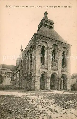 AK / Ansichtskarte Saint Benoit sur Loire Le Peristyle de la Basilique Saint Benoit sur Loire