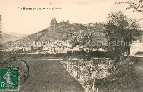 AK / Ansichtskarte Rochemaure Vue generale Rochemaure