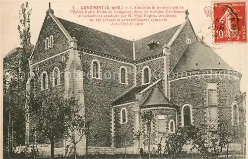 AK / Ansichtskarte Longpont sur Orge Abside et le transept sud de l Eglise Notre Dame Longpont sur Orge