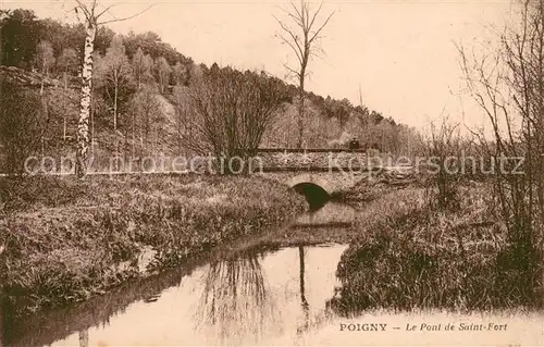 AK / Ansichtskarte Poigny Le Pont de Saint Fort Poigny