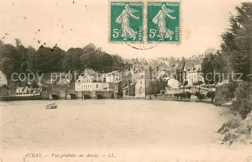 AK / Ansichtskarte Auray Vue generale Bords de la riviere Auray
