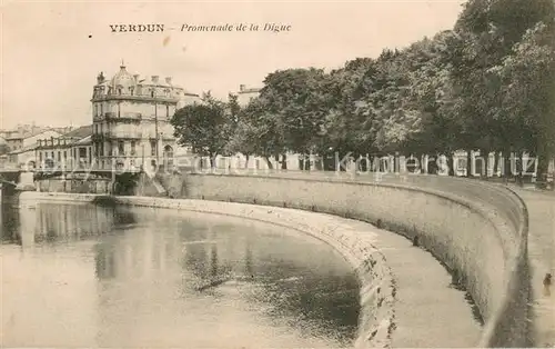 AK / Ansichtskarte Verdun_Meuse Promenade de la digue Verdun Meuse