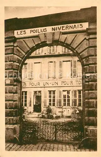 AK / Ansichtskarte Nevers_Nievre Maison des Poilus Nivernais Entree Nevers Nievre