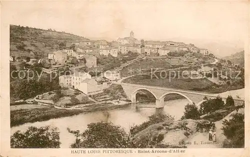 AK / Ansichtskarte Saint Arcons d_Allier Panorama Saint Arcons d Allier