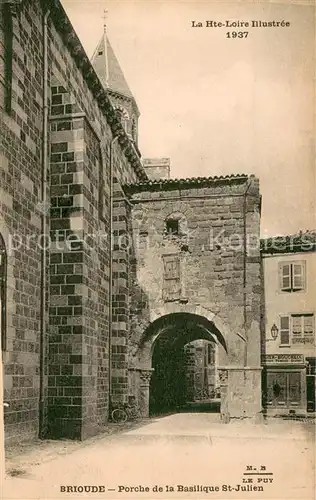 AK / Ansichtskarte Brioude Porche de la Basilique Saint Julien Brioude