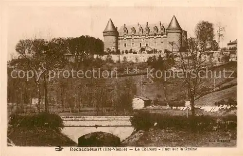 AK / Ansichtskarte Rochechouart Chateau Pont sur la Graine Rochechouart