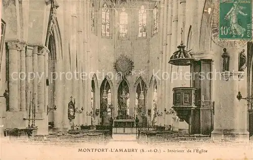 AK / Ansichtskarte Montfort l_Amaury Interieur de l Eglise Montfort l Amaury
