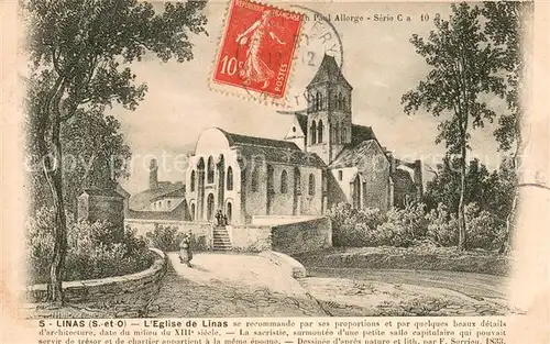 AK / Ansichtskarte Linas Eglise de Linas Linas