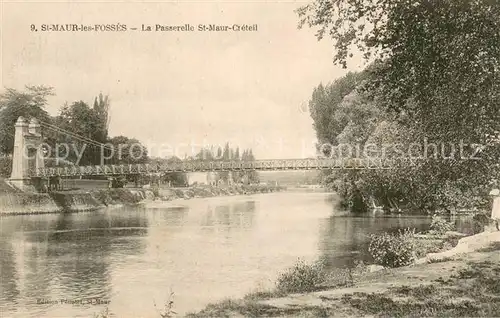 AK / Ansichtskarte Saint Maur_Creteil La Passerelle Saint Maur Creteil