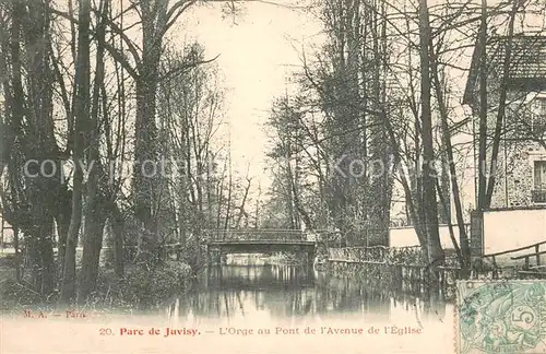 AK / Ansichtskarte Juvisy sur Orge Parc de Juvisy l Orge au Pont de lAvenue de l Eglise Juvisy sur Orge