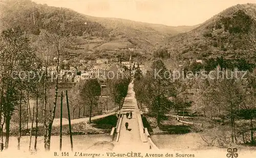 AK / Ansichtskarte Vic sur Cere Avenue des Sources Vic sur Cere