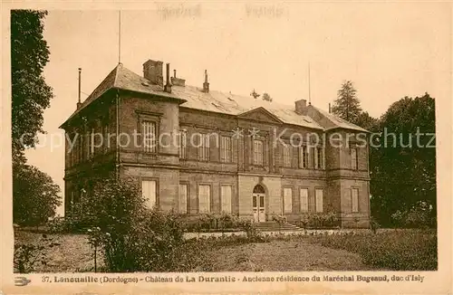 AK / Ansichtskarte Lanouaille Chateau de La Durantie Ancienne residence du Marechal Bugeaud duc d Isly Lanouaille