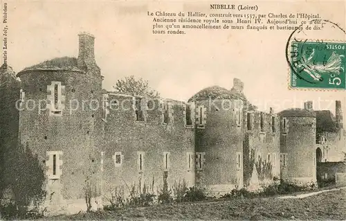 AK / Ansichtskarte Nibelle Le Chateau du Hallier par Charles de l Hopital Nibelle