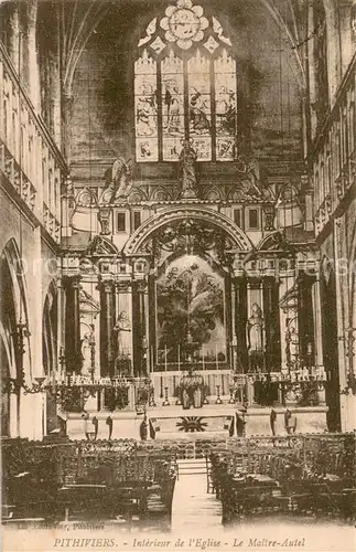 AK / Ansichtskarte Pithiviers_Loiret Interieur de lEglise Le Maitre Autel Pithiviers Loiret