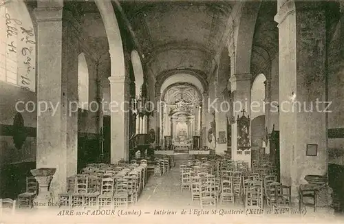 AK / Ansichtskarte Aire sur l_Adour Interieur de lEglise St Quitterie Aire sur l Adour